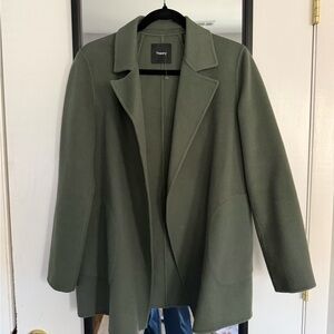 Theory Open Front Wool Blend Blazer